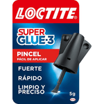 Loctite Super Glue-3 Pennello 5gr - Adesivo Universale Tripla Forza - Forza e Uso Istantaneo - 2640969/2046283/2640782