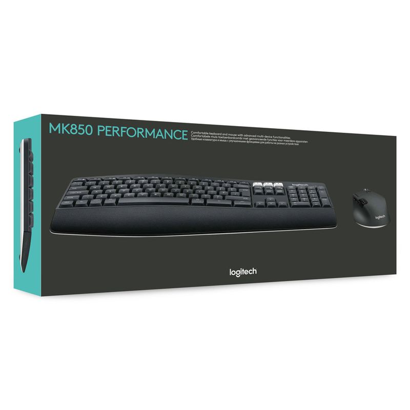 Logitech-MK850-Performance-tastiera-Mouse-incluso-RF-senza-fili---Bluetooth-QWERTZ-Tedesco-Nero