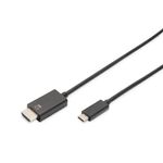 Digitus ASSMANN Electronic AK-300330-020-S cavo di interfaccia e adattatore USB-C HDMI Nero