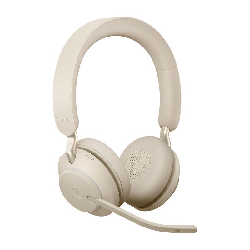 Jabra-Evolve2-65-MS-Stereo-Auricolare-Wireless-A-Padiglione-Ufficio-USB-tipo-C-Bluetooth-Beige