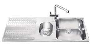 Lavello-Smeg-LTS102S2-inox-1-1-2-vasca-con-gocciolatoio-sinistro-100x50-cm