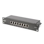 Digitus CAT 6 - Class E patch panel - shielded - 8-port RJ45