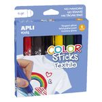 Testil di color color Appli - Pacco 6 unità di 6G - Colori assortiti resistenti al lavaggio - asciugatura dell'aria in 1