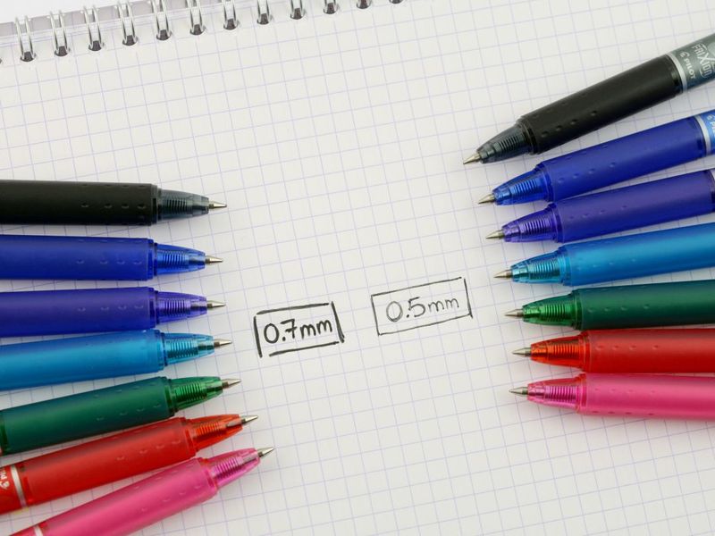 PILOT-PENNA-SFERA-A-SCATTO-FRIXIONball-CLICKER-05mm-ROSSO-PILOT-Composto-da-12