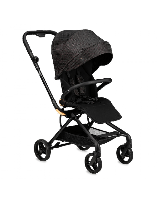 MoMi Passeggino Reversibile Omologato 22 kg ADELLE BLACK RED GOLD