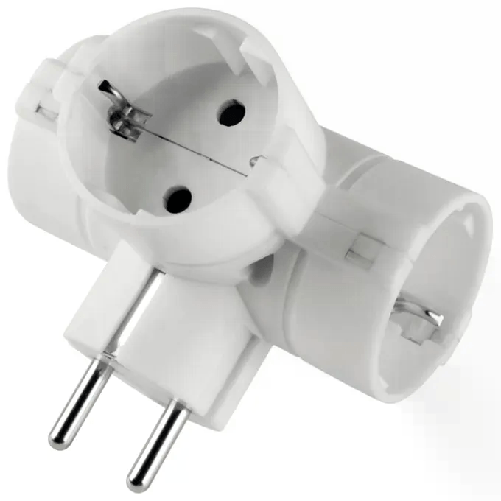 Poly-Pool-PP2350-adattatore-per-presa-di-corrente-Tipo-C--Europlug--Bianco