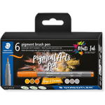 Staedtler 371 Confezione da 6 Pennarelli con Punta Morbida - Colori Vividi e Brillanti - Non Ingiallisce nel Tempo