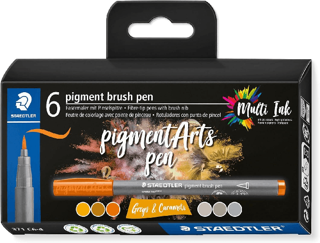 Staedtler-371-Confezione-da-6-Pennarelli-con-Punta-Morbida---Colori-Vividi-e-Brillanti---Non-Ingiallisce-nel-Tempo---Nuo