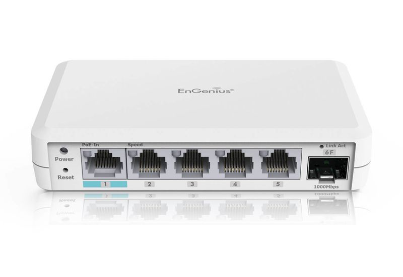 EnGenius-EXT1106-switch-di-rete-L2-Gigabit-Ethernet--10-100-1000--Supporto-Power-over-Ethernet--PoE--Bianco