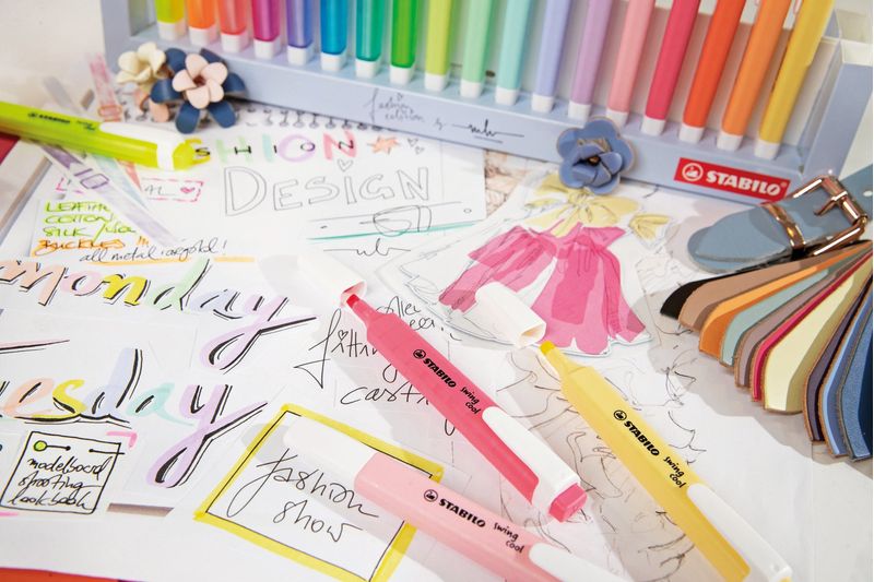 Stabilo-Swing-Cool-Pastel-Pennarello-fluorescente---Corpo-piatto---Punta-a-scalpello---Linea-tra-1-e-4-mm---Inchiostro-a