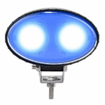 Faro da lavoro ovale 2 LED CREE a lungo raggio blu 10W IP67 Confezione da 1pz