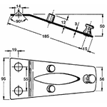 Piastra portacoltello adattabile Morra 3804203003 Confezione da 1pz