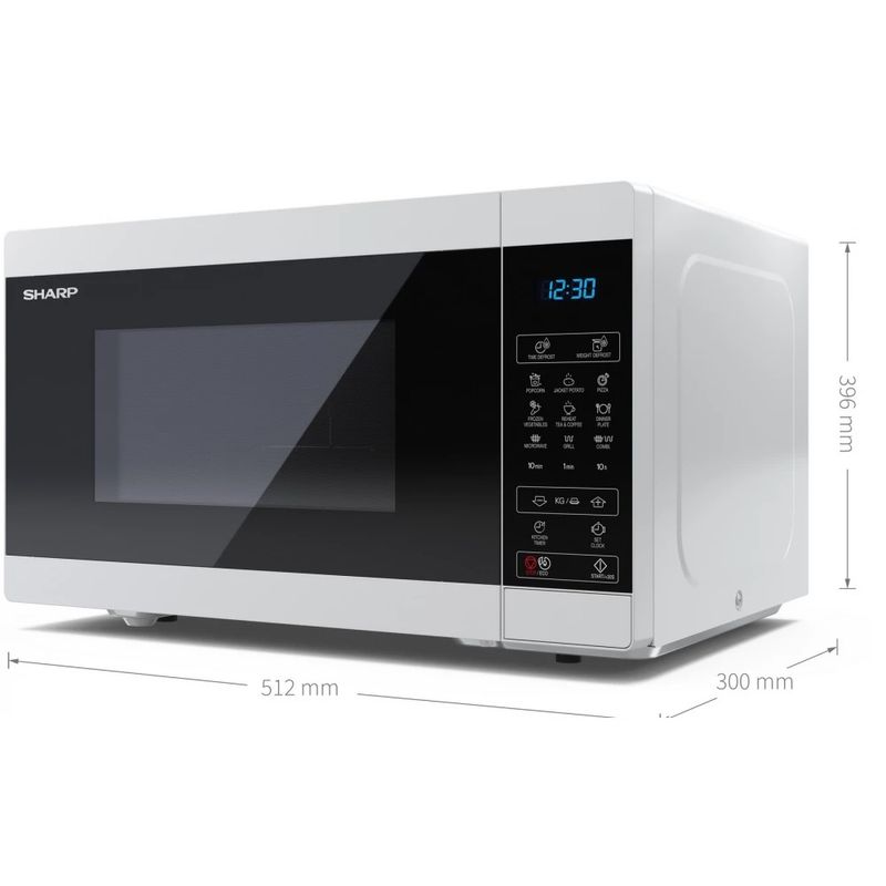 Forno--Microonde-Digitale-Sharp-Italia---28Lt-1100-Watt-Grill-White