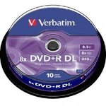 Verbatim DVD+R Double Layer 8x 8,5 GB (Tarrina 10 unità)