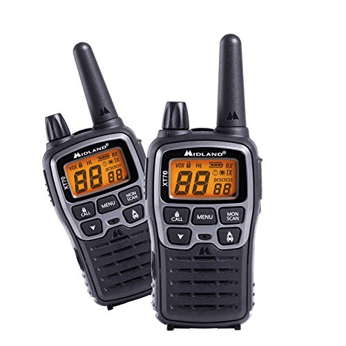 Midland XT70 ricetrasmittente 24 canali 446.00625 - 446.09375 MHz Nero, Grigio
