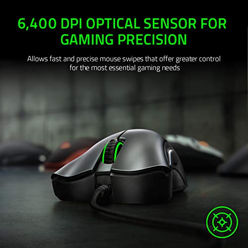 Razer-DeathAdder-Essential---Mouse-da-Gioco-Ergonomico-con-Sensore-Ottico-6400-DPI