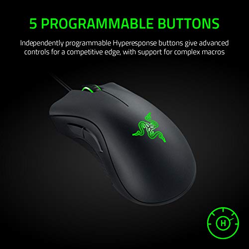 Razer-DeathAdder-Essential---Mouse-da-Gioco-Ergonomico-con-Sensore-Ottico-6400-DPI