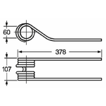 Dente girello adattabile adattabile Fahr 1660,7564 filo 10 Confezione da 1pz