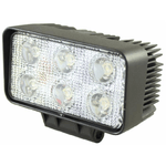 Faro da lavoro 6 LED Epistar rettangolare ad ampio raggio 60° 18W IP68 Confezione da 1pz