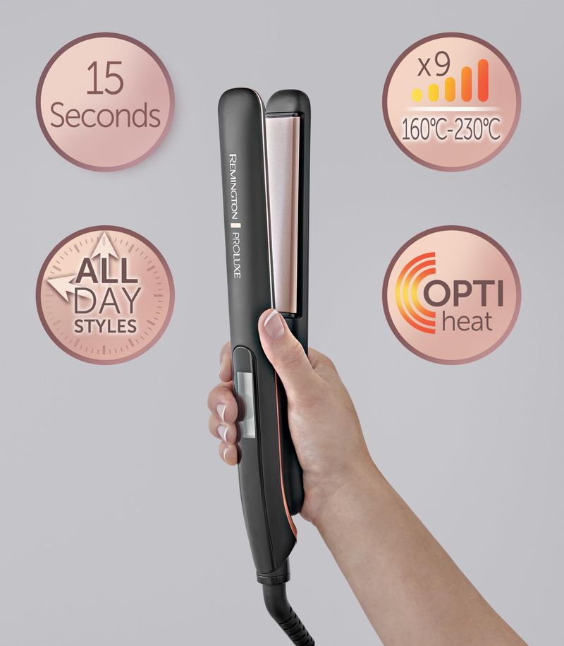 Remington-Piastra-Capelli-ProLuxe-S9100B---Ceramica-e-Tecnologia-OPTIheat