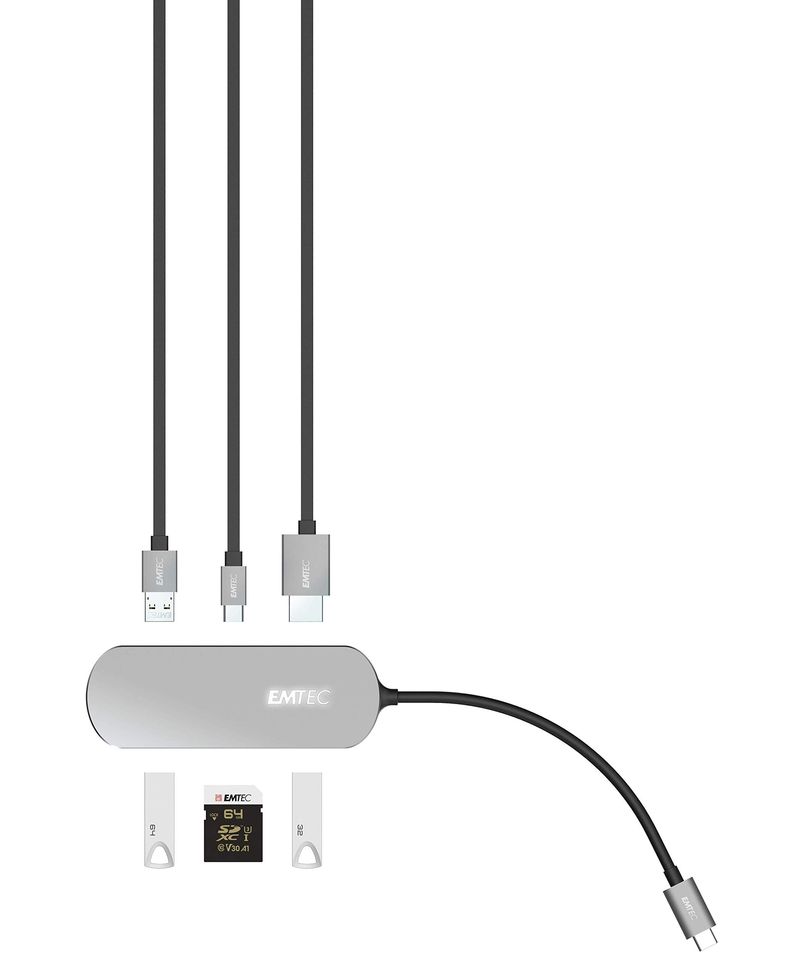 EMTEC-T650C-Hub-USB-Type-C-3.2-Gen-1---Nero