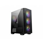 Msi mag forge m100a computer case micro tower nero, trasparente