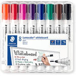 Staedtler Lumocolor 351 WP8 marcatore permanente Tipo di punta Nero, Blu, Marrone, Verde, Arancione, Rosso, Viola