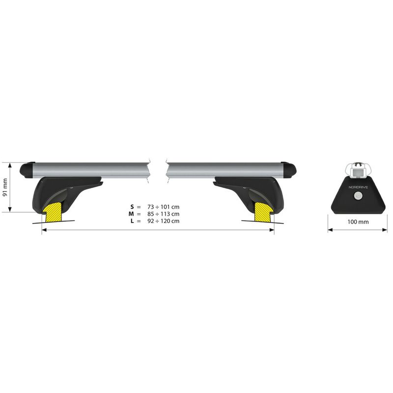 Alumia-In-Rail-set-completo-barre-portatutto-in-alluminio---S---Evos-IA