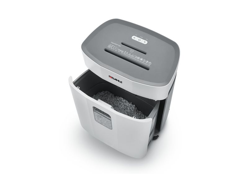 Distruggidocumenti-manuale-Dahle-PaperSAFE-260-25L-con-ruote---Distrugge-fino-a-12-fogli---Taglio-di-particelle---Adatto-per-carta-biglietti-CD