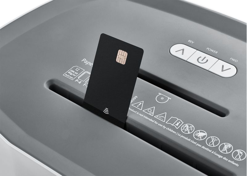 Distruggidocumenti-manuale-Dahle-PaperSAFE-260-25L-con-ruote---Distrugge-fino-a-12-fogli---Taglio-di-particelle---Adatto-per-carta-biglietti-CD