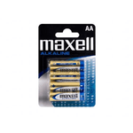 Maxell Confezione da 4 batterie alcaline LR06 AA 1.5V