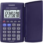 Casio Calcolatore Casio HL820ver con coperchio - infattore di euro - schermo LCD di 8 cifre - colore blu