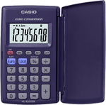 Calcolatore-Casio-HL820ver-con-coperchio---infattore-di-euro---schermo-LCD-di-8-cifre---colore-blu