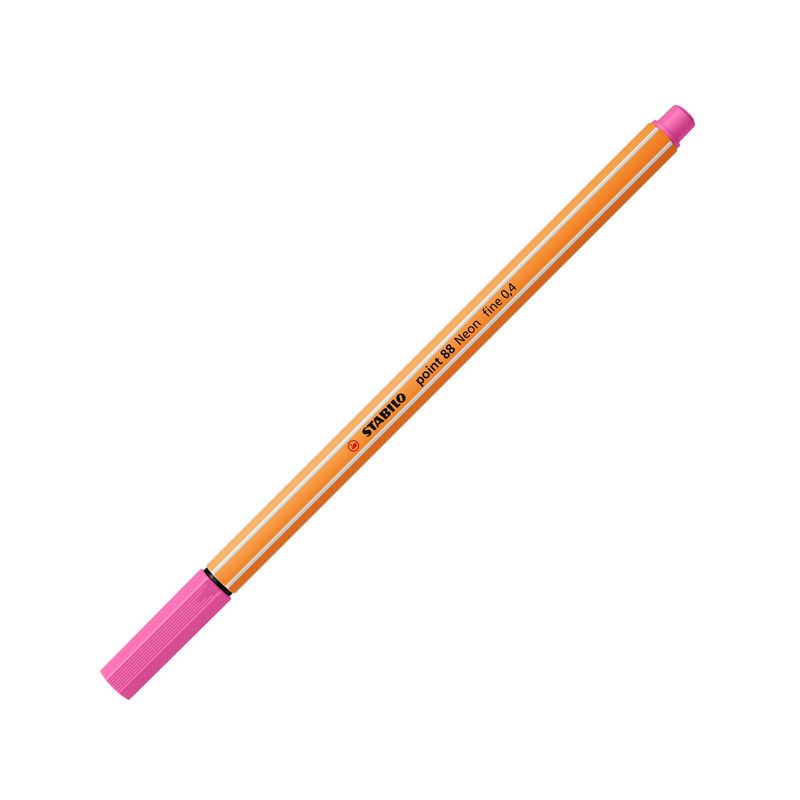 Punto-di-stabolo-88-Marker-di-punta-in-fibra-fine---linea-da-04-mm---base-dell-acqua---colore-rosa-neon