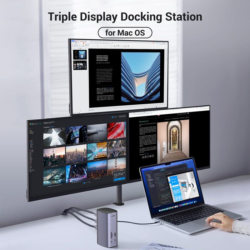 UGREEN-Docking-Station-USB-C-12-in-1-con-HDMI-e-DP-4K