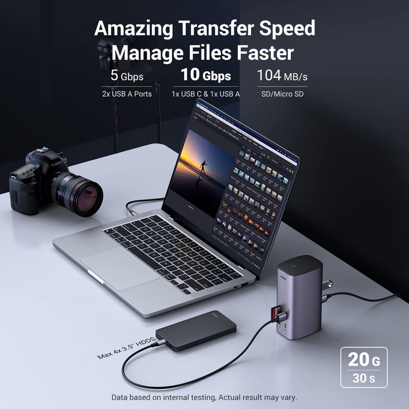 UGREEN-Docking-Station-USB-C-12-in-1-con-HDMI-e-DP-4K