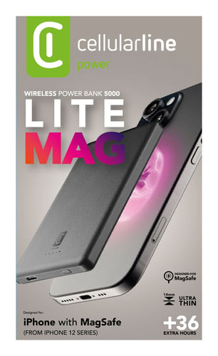 Cellularline-Power-Bank-MAG-LITE-5000---Caricabatterie-Wireless-7.5W