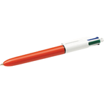 BIC 4 Colori Boligrafo sottile originale di sfera retrattile - punta da 0,8 mm - ictus da 0,36 mm - inchiostro a base di