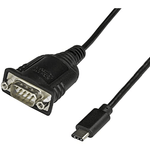 StarTech.com Cavo adattatore da USB C a seriale da 40cm - Cavo convertitore da USB tipo C a RS232 (DB9)