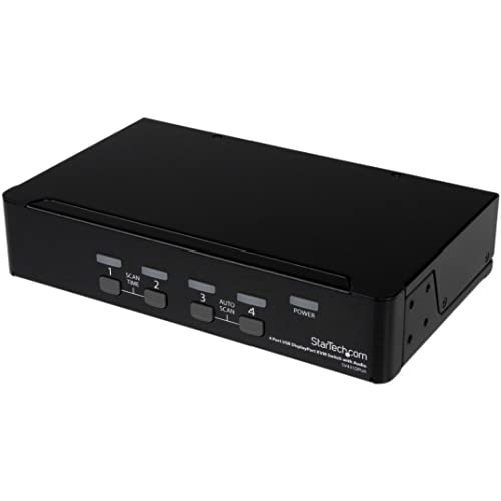 StarTech.com Switch KVM DisplayPort USB a 4 porte con audio
