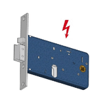 Omec 377 Elettroserratura Per Fasce Laterale E 60 Ambidestra Foro Ovale 1 Mandate Frontale 16 X 160