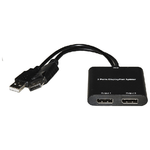 Link Splitter 2 Porte Displayport con Alimentazione Usb e Funzione Mst