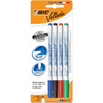 Bic Velleda 3086120027247 marcatore Nero, Blu, Verde, Rosso 4 pz