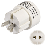 Hama American Plug adattatore e invertitore Bianco