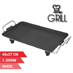 Muvip Electric ASAR Play 1500W - 2 zone Lisa e Grill - Piatto antidener - Frio Touse Asses