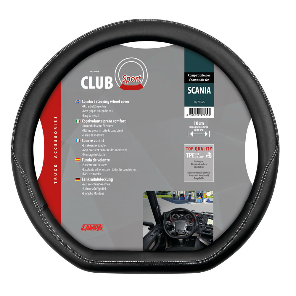 Lampa Club Sport, coprivolante su misura in Skeentex - compatibile per - Scania G/P/R/S Serie 7 (11/2016>)