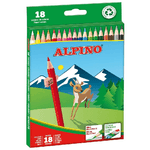 Alpino Confezione Alpine da 18 penne dai colori creativi - Mina da 3 mm - Resistenza alla rottura - vetro removibile