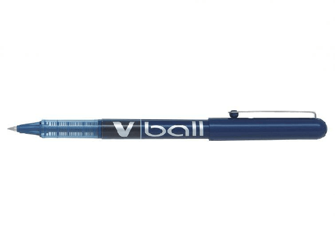 Penna-Pilot-a-inchiostro-liquido-V-Ball-07-Roller---Punta-a-sfera-tonda-07-mm---Corsa-05-mm---Colore-Blu