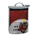 Sport-set-fodere-coordinate-in-jacquard---Rosso-Nero