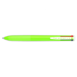 Pilot Boligrafo pilota di sfera retrattile Super Grip G4 - 4 colori - Punta 1,0 mm - Scatta 0,27 mm - Lima Green Body